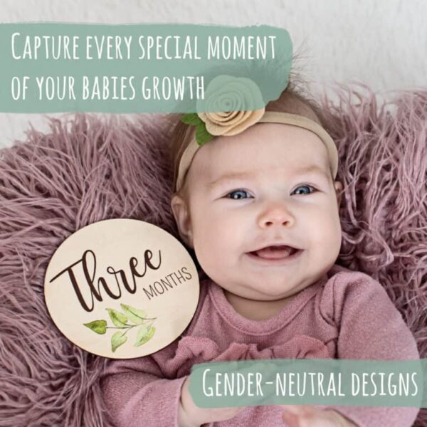 download (6) Beautiful Baby Monthly Milestone Cards