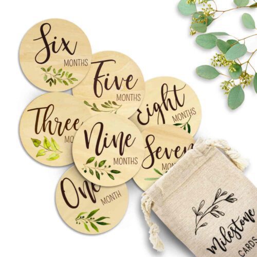Beautiful Baby Monthly Milestone Cards