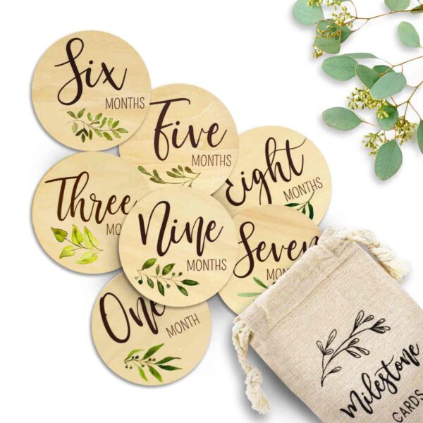 Beautiful Baby Monthly Milestone Cards