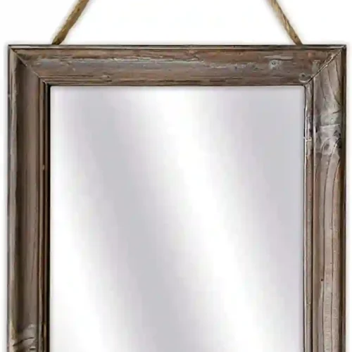 Decorative Rustic Mirror For Walls - Brown