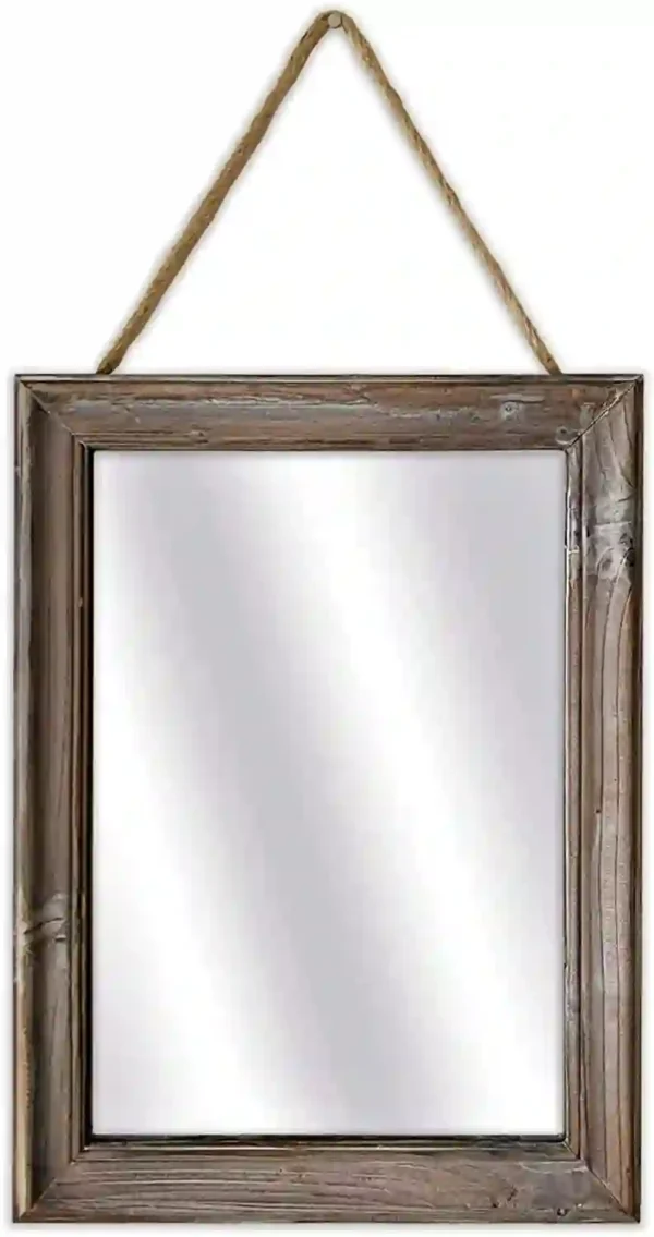 Decorative Rustic Mirror For Walls - Brown
