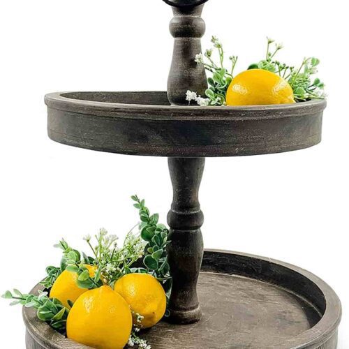 Beautiful Farmhouse Two Tiered Tray