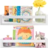 Beautiful Nursery Book Shelves with Cute Animal Prints Set for Kids Room