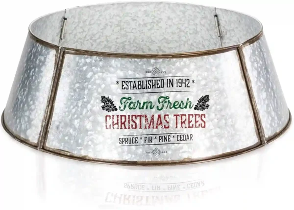 KIBAGA Farmhouse Christmas Tree Collar 30" Tree Ring