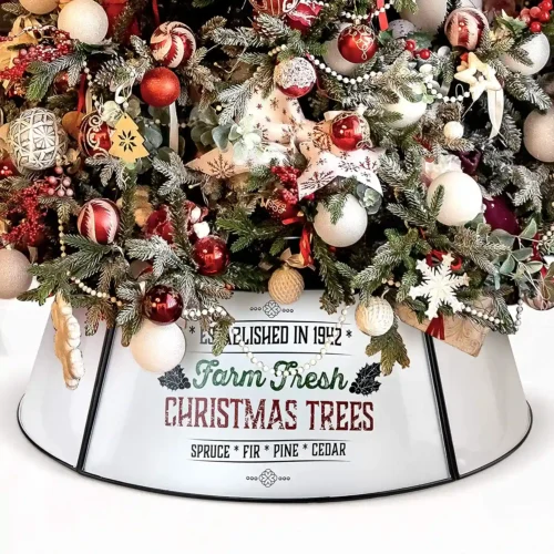 KIBAGA Farmhouse Christmas Tree Collar 30"