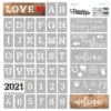 Reusable Letter Stencils for Painting