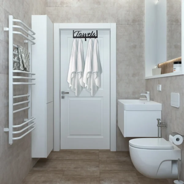 Aesthetic Over The Door Towel Rack for Your Bathroom
