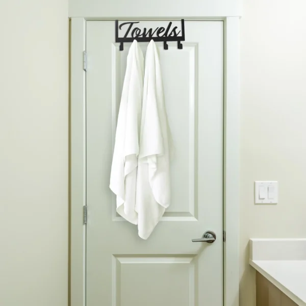 Aesthetic Over The Door Towel Rack for Your Bathroom