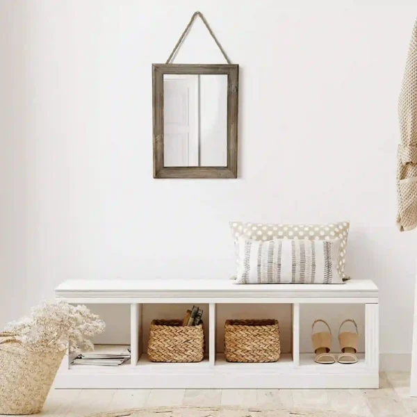 Decorative Rustic Mirror For Walls - Brown