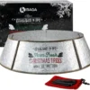 KIBAGA Farmhouse Christmas Tree Collar for Large Trees - 35"