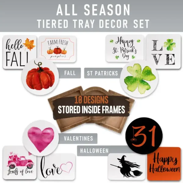 The Ultimate Farmhouse Tiered Tray Decor Set