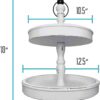 Beautiful Farmhouse Two Tiered Tray White