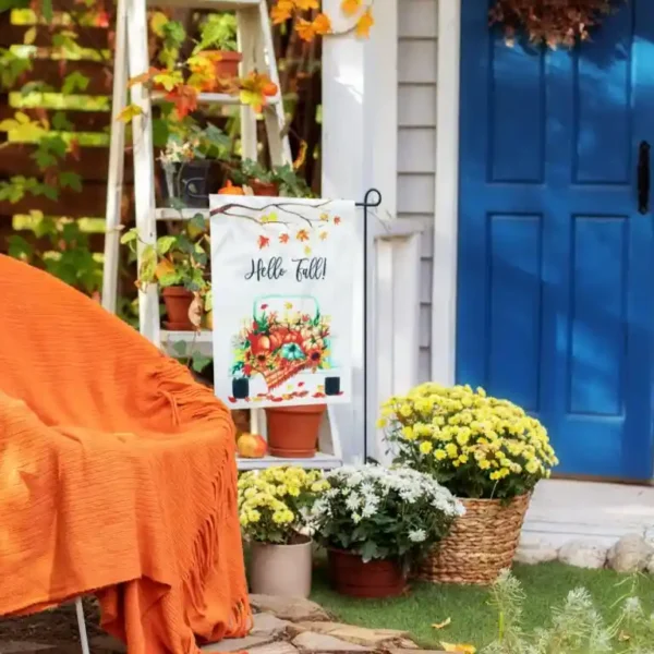 Beautiful Fall Garden Flag For Outdoor Decor