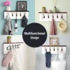 Decorative Coat Rack 5 Hooks- White