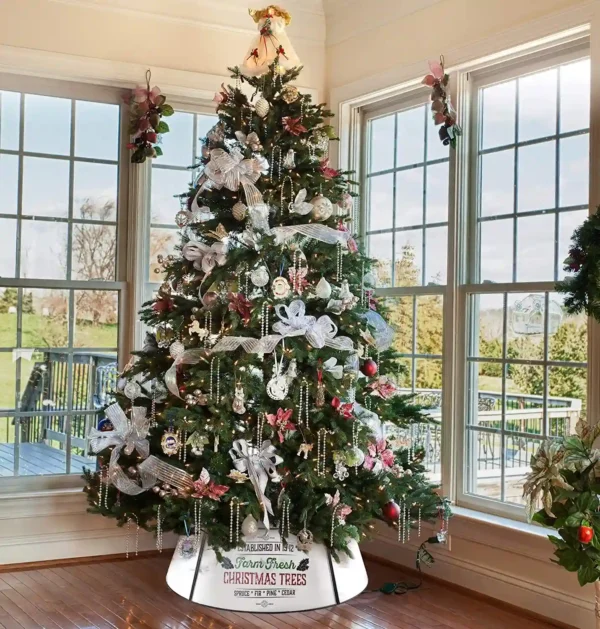 KIBAGA Farmhouse Christmas Tree Collar 30"