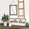 Decorative Rustic Mirror For Walls - Brown