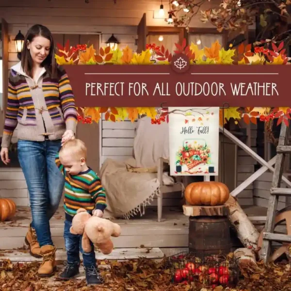 Beautiful Fall Garden Flag For Outdoor Decor