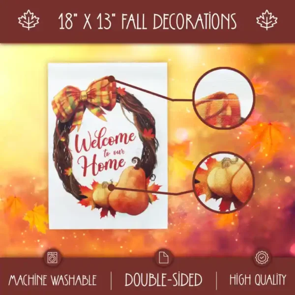 Beautiful Fall Garden Flag For Outdoor Decor