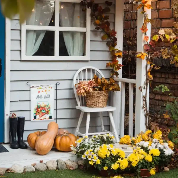 Beautiful Fall Garden Flag For Outdoor Decor