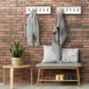 Decorative Coat Rack 6 Hooks - White