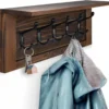 Decorative Coat Rack 5 Hooks- Brown