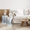 Farmhouse Storage End Table Set of 2