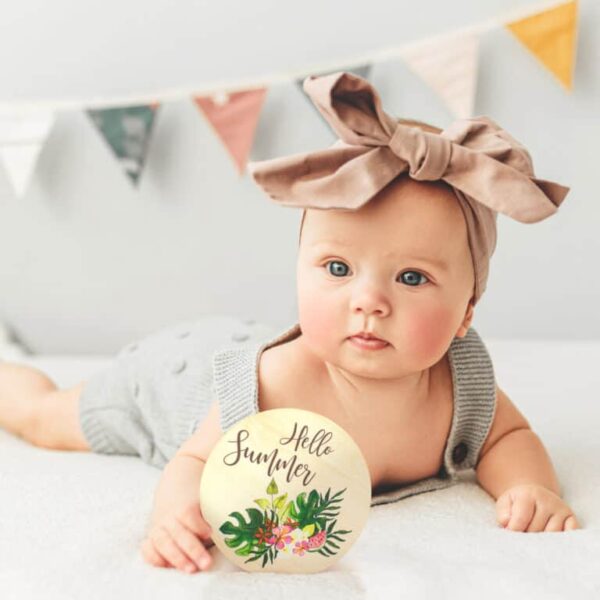 Beautiful Baby Monthly Milestone Cards
