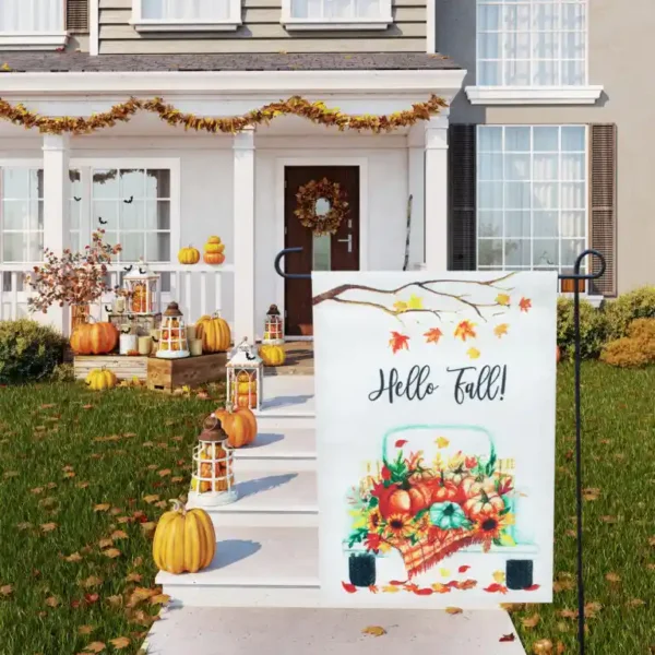 Beautiful Fall Garden Flag For Outdoor Decor