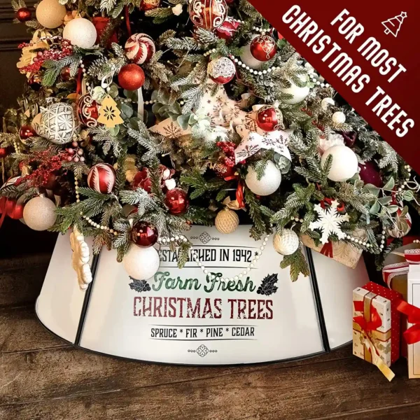 KIBAGA Farmhouse Christmas Tree Collar 30"