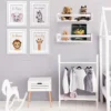 Beautiful Nursery Book Shelves with Cute Animal Prints Set for Kids Room