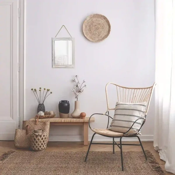 Decorative Rustic Mirror For Walls - Distressed White