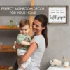 Funny Farmhouse Bathroom Decor Signs