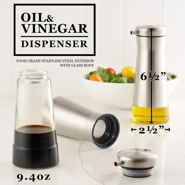 2X Gorgeous Olive Oil And Vinegar Dispenser