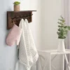 Decorative Coat Rack 6 Hooks - White