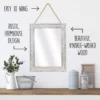 Decorative Rustic Mirror For Walls - Distressed White
