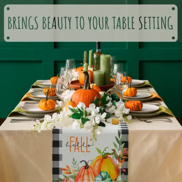 Beautiful Fall Table Runner