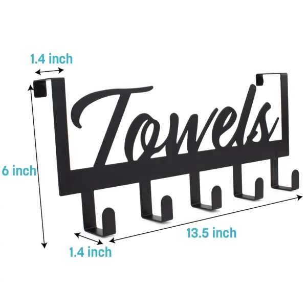 Aesthetic Over The Door Towel Rack for Your Bathroom