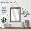 Decorative Rustic Mirror For Walls - Brown