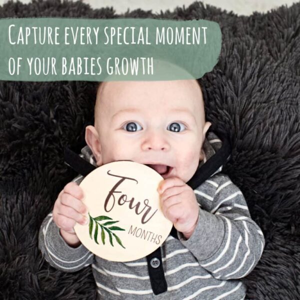 Beautiful Baby Monthly Milestone Cards