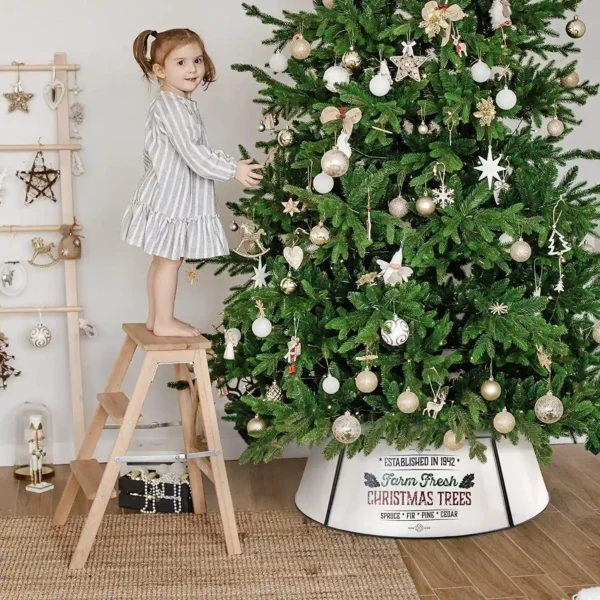 KIBAGA Farmhouse Christmas Tree Collar 30"