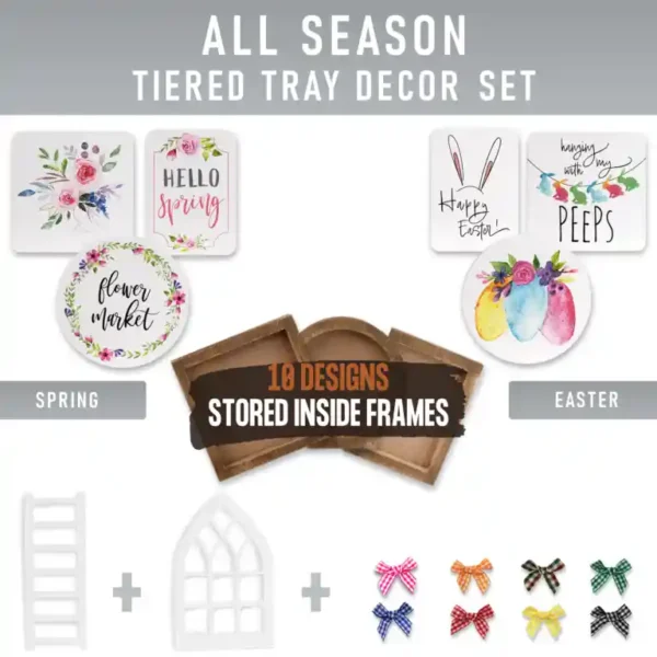 The Ultimate Farmhouse Tiered Tray Decor Set