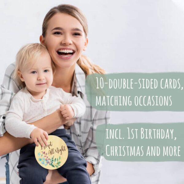 Beautiful Baby Monthly Milestone Cards